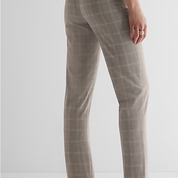 Express Editor Plaid Skinny High Rise Pant NWT Size 0L - Picture 3 of 11